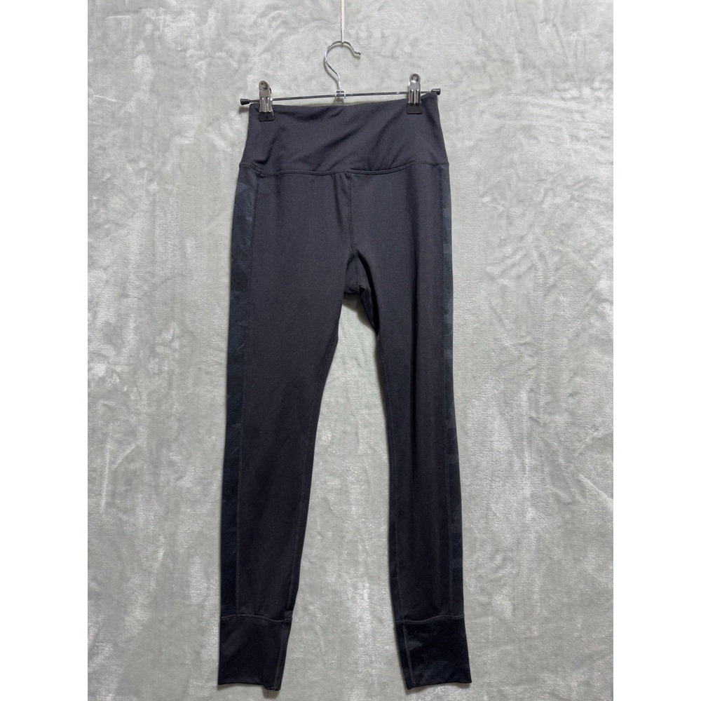 Vuori Leggings Women's XS Black Pull On Stretch Camo Side High Waist Athleisure - Picture 1 of 9